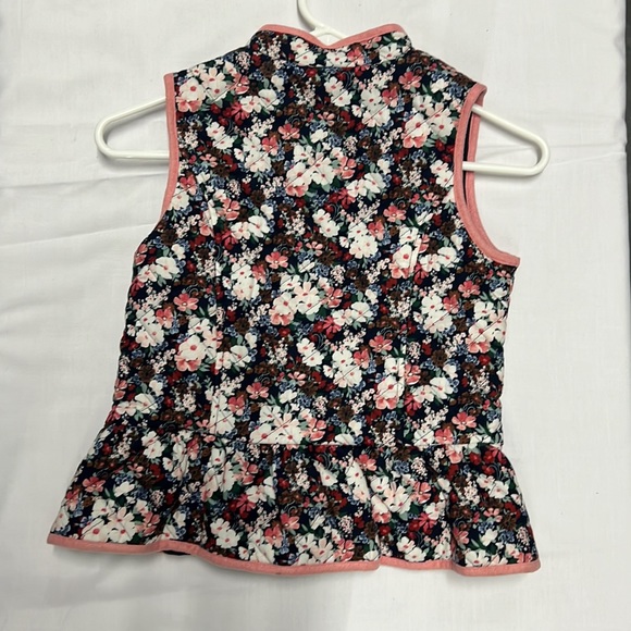 Janie and Jack quilted floral vest jacket - Picture 3 of 5